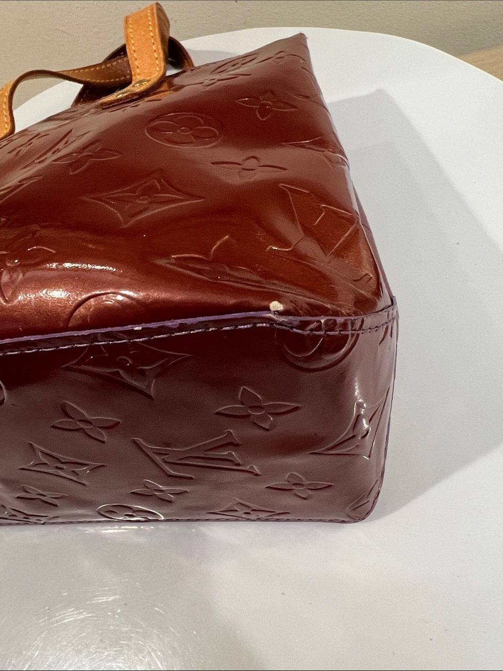 Louis Vuitton Reade PM Brown Vernis Vintage Handbag with COA - Picture 14 of 17